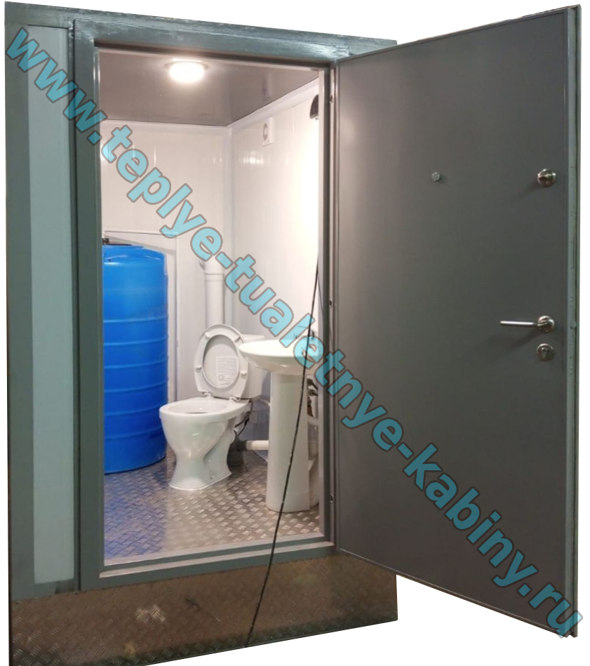 картинка Теплая автономная туалетная кабина ВОСТОК-25 2100х1500х2500 от магазина Teplye-Tualetnye-Kabiny.RU